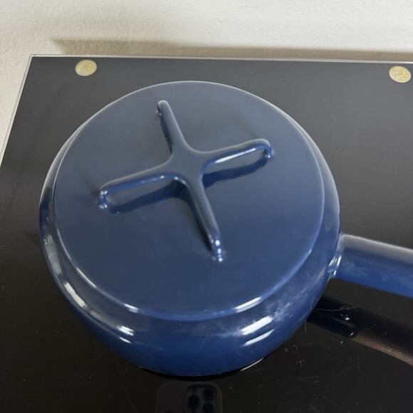 Dansk Kobenstyle Enamelware - Blue - Fondue Pot no base - 7" MCM - Picture 8 of 15